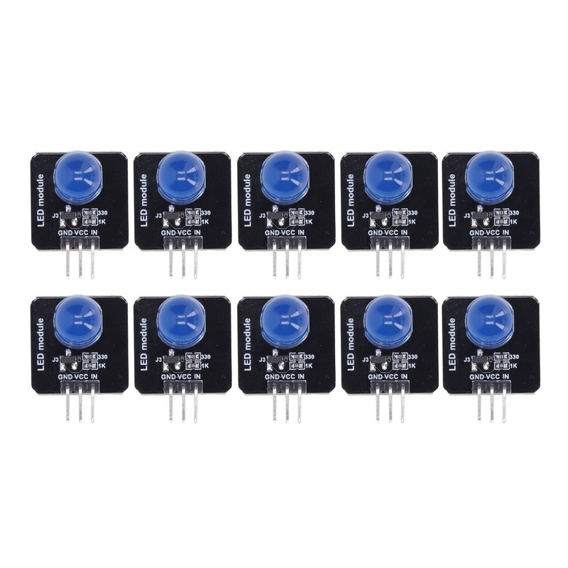 10Pcs LED Module 10mm 3.3V‑5V Decorative Light Board Chip Bulb