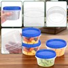 ISUSSER 12 Pack Freezer Containers with Screw On Lids, 12