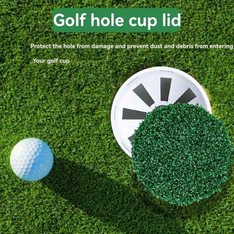 Aswalling Golf Hole Putting Green Cup Covers Simulated Lawn Golf