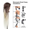 DANSEE 28" Mannequin Head Hair Styling Training Head Manikin Cosmetology