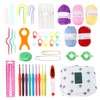 12 Pcs Crochet Needle Set Aluminum Oxide Weaving Sewing Knitting