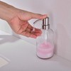 TUTEW Glass Soap Dispensers with Brushed Nickel Pump Head, Hand