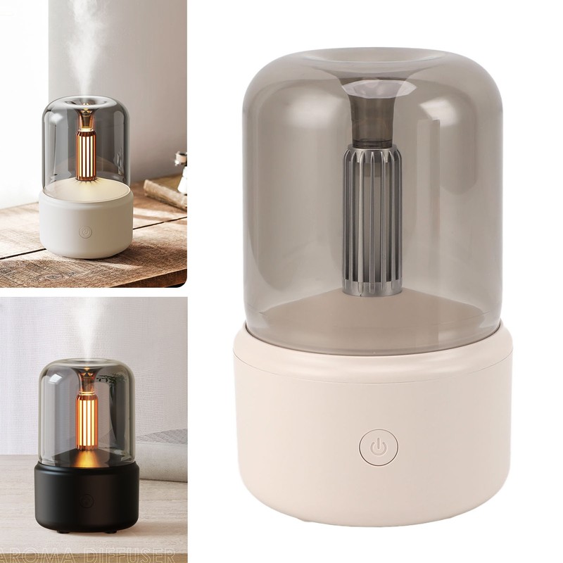 Candlelight Essential Oil Diffuser Plastic with 120ml Water Tank USB