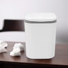 Dynko 2-pack Plastic Desktop Garbage Bin, Mini Trash Can (White)