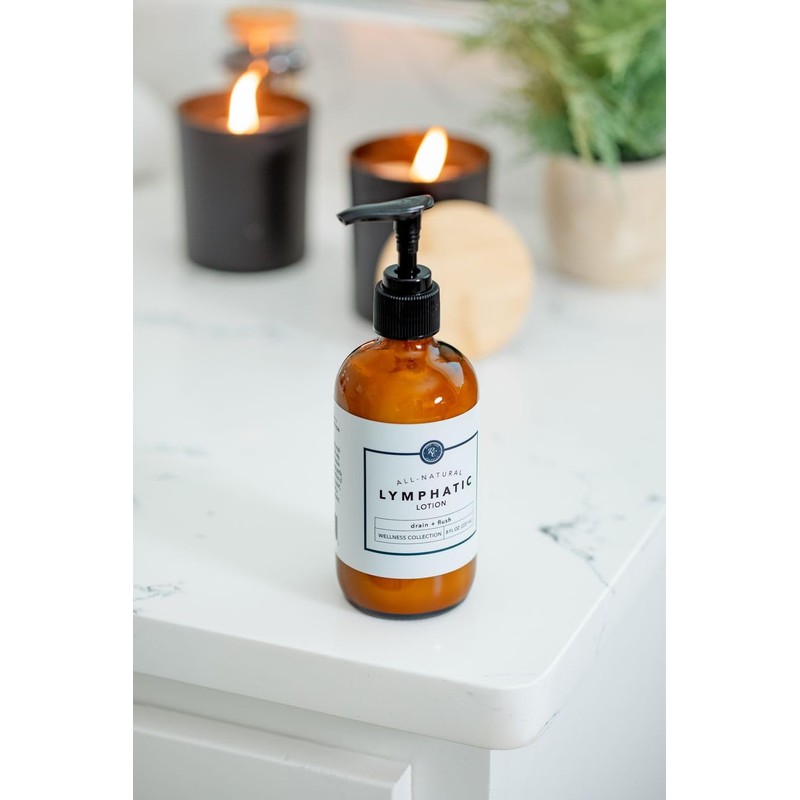 Rowe Casa Organics All-Natural Lymphatic Lotion with Therapeutic Grade Essential