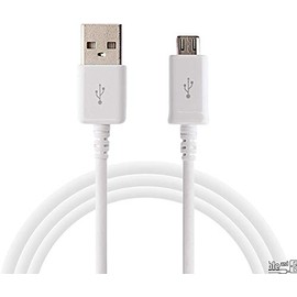 Full Power 5A Charging MicroUSB Works with Lava A67 2.0 Data Cable's Dual Chipset Charges at Rapid Speeds Easily! (White)