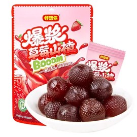 （3 packs）HaoXiangNi | Fried Hawthorn- Perfect for Parties and Leisure Time - Specification: Strawberry