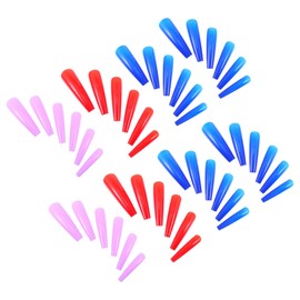 Healvian Long Fake Nails 48 Pack Full Cover Nail Tips Women's Artificial Nails Dry Surface Compatible Stylish Nail Art for Banquets Gatherings