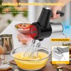 Cordless Hand Mixer, Digital Display 7 Speed Rechargeable Electric Mixer