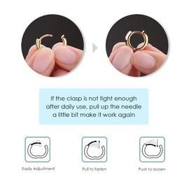 Silver Huggie Earrings: Mini Lightweight Hypoallergenic Chuncky Jewelry for Cool Women Men