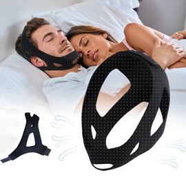 CPAP Chin Strap,Anti Snore Chin Strap for CPAP Users, Snore Stopper with Adjustable Velcro,Chin Strap for Sleeping, Simple and Effective Stop Snoring Solution