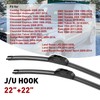 22"+22" Windshield Wiper Blades All-Season Durable and Stable Wiper Blades