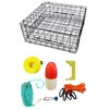 KUFA Sports Vinyl Coated 28"x28"x12" Crab Trap & Accessory Kit