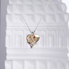 Heart Crystal Mom Necklace Love Heart Mother Necklace Sterling Silver