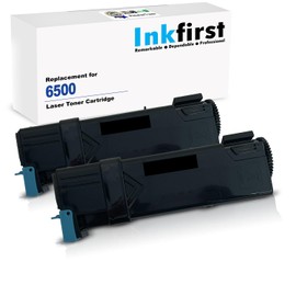 2 Inkfirst Compatible Black Toner Cartridges Replacement for Xerox Phaser 6500 WorkCentre 6505 106R01597 / 106R1597