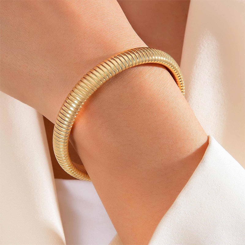 Xduargs Punk Bangle Bracelet Vintage Stretch Bangle Bracelet Gothic Flexible