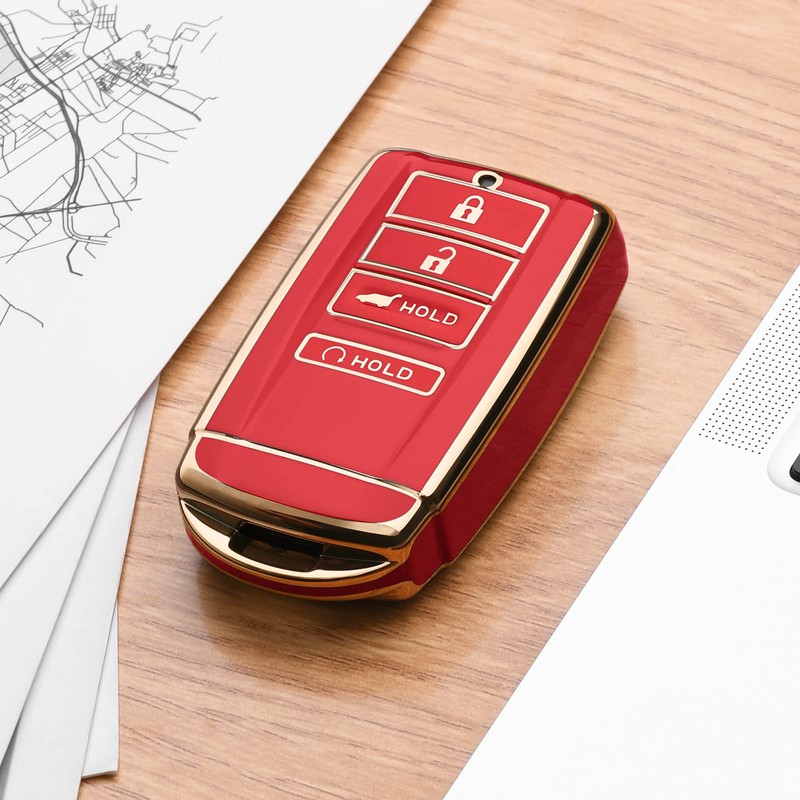 ELOHEI Key Fob Cover for Acura ,Soft TPU Key Fob