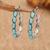 Turquoise Dangle Earrings for Women, Boho Drop Earrings Western Teardrop