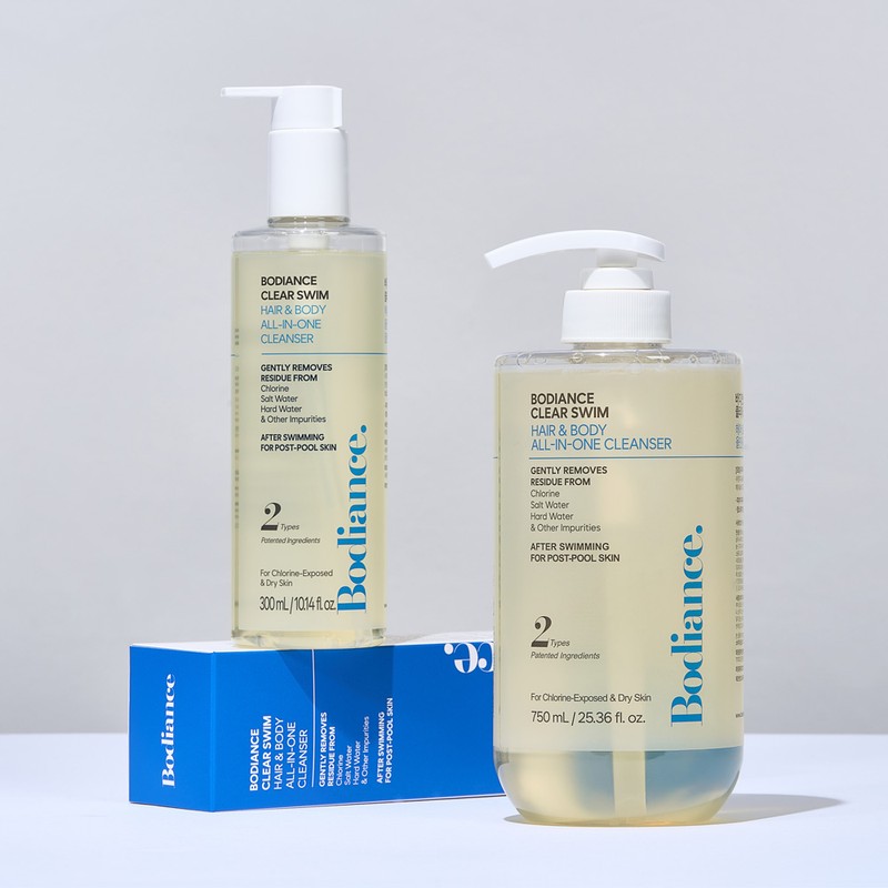 바디언스 클리어스윔 수영장 염소 제거 수영 샴푸 300ml 바디워시 겸용