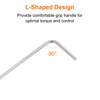 QUARKZMAN 2 Pieces Ball End Hex Key 2mm L Shape