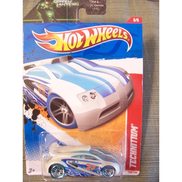 Hot Wheels 2011 Thrill Racers Ice Technitium on Green Lantern