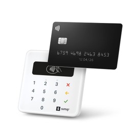 sumup Air mobile card terminal for contactless payments with Credit & Debit Card, Apple & Google Pay - NFC RFID money card reader - practical credit card reader