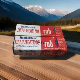 Mentholatum Vintage 1960s Deep Heating Rub By Mentholatum ~ Original  Box/1.25 Oz