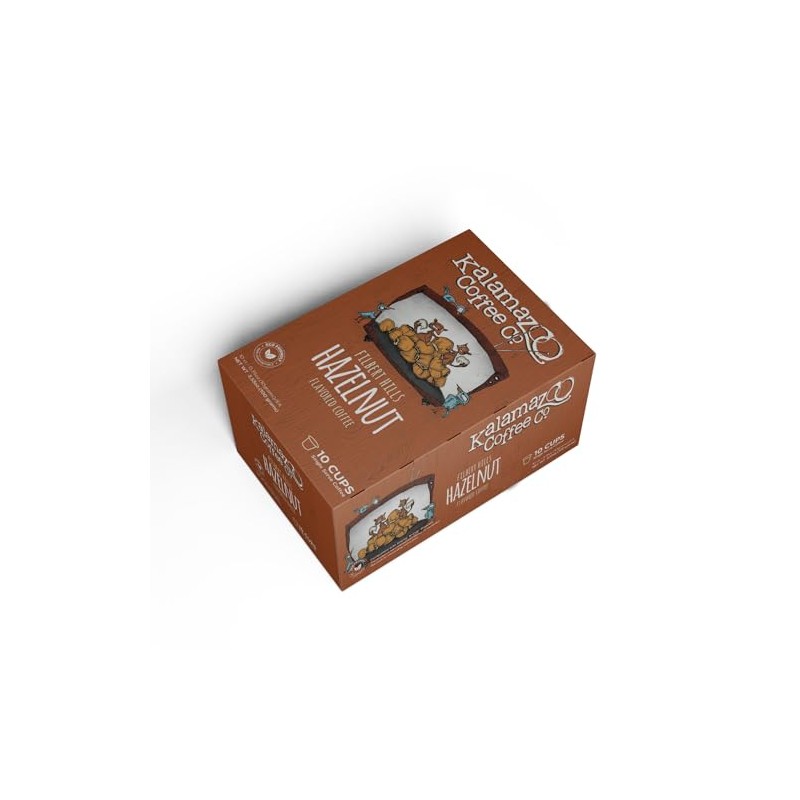 KALAMAZOO COFFEE COMPANY Hazelnut Filbert Hills Flavored Coffee K-Cups (60