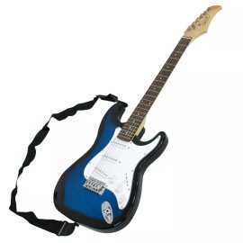 Segawe Full Size Blue Electric Guitar with Amp, Case and Accessories Pack Beginner