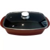 Sedona Pro 5.5-Qt. Aluminum Multi-Purpose Roaster Pan with Lid, Red,