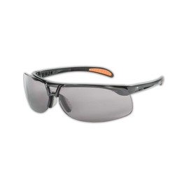 Uvex by Honeywell Protégé Safety Glasses, Metallic Black Frame with Gray Lens & Uvextreme Anti-Fog Coating (S4201X)