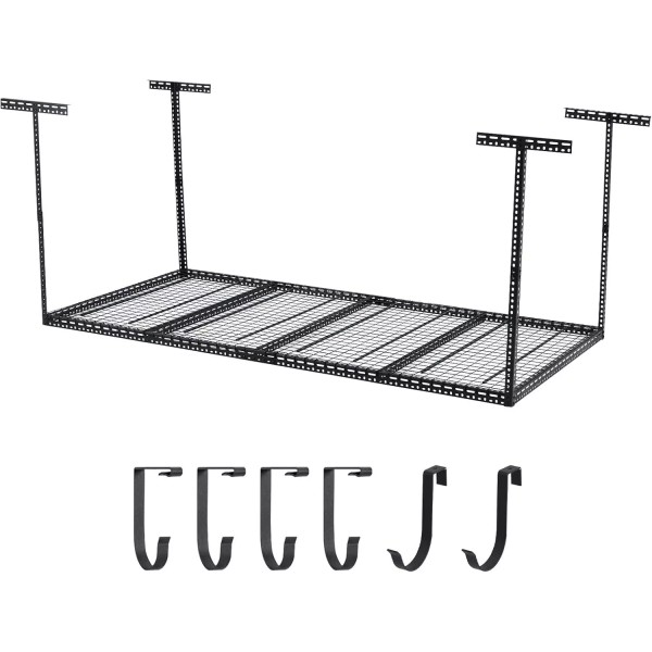 4x8 Overhead Garage Storage Rack without Decking,Garage Storage 660lbs