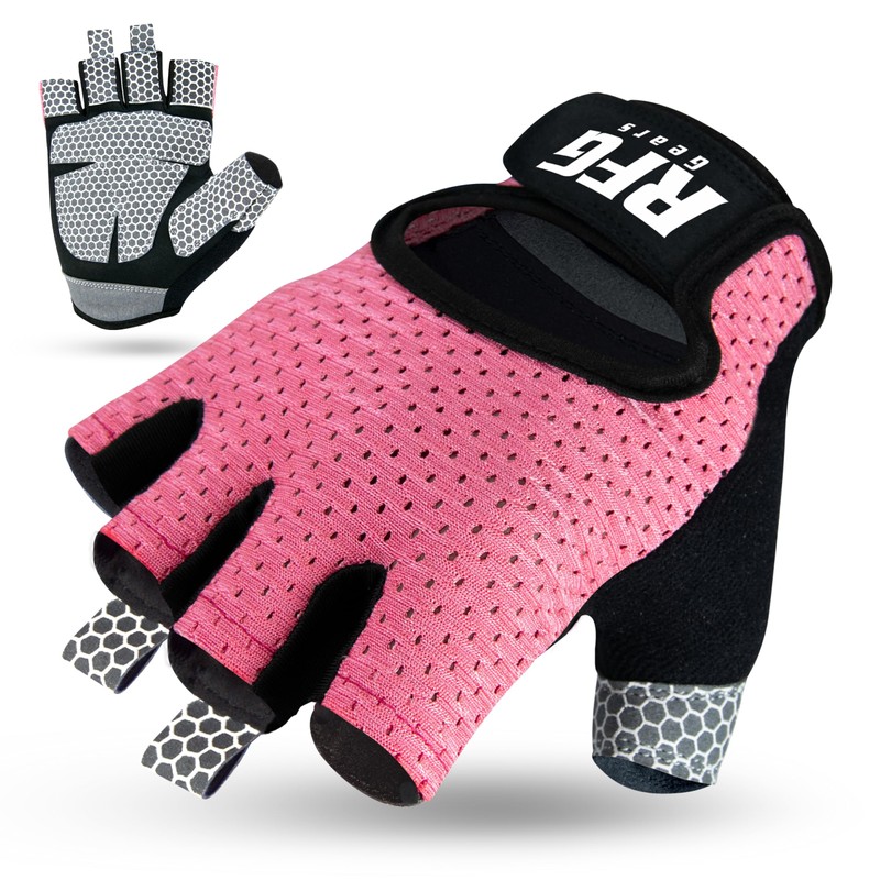 Repton Fitness Gears Gym Gloves with Wrist Strap, Weight Lifting