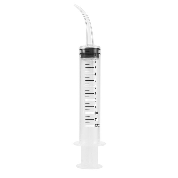 SUPVOX 8 Pcs Disposable Dental Irrigation Syringe Oral Irrigator Syringe with Curved Tip for Dental Oral Care