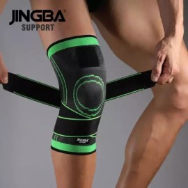 JINGBA 등산 무릎보호대 러닝 헬스 아대 JINGBA 지원 2020 뜨거운 야외 스포츠 무릎 보호대 배구 농구 패드 안전 [Bandage Green] Hiking Knee Brace Running Health Support JINGBA 2020 Hot Outdoor Sports Knee Protector Volleyball Basketball Pad Safety [Bandage Green]