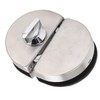 Glass Door Lock 97x65mm Split Type Brushed Polished Surface Replacement