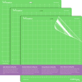 Cutting Mats for Cricut 12x12 Inch 3 Pack Green StandardGrip Durable Long Lasting Standard Stickness Replacement Cut Mat for Cricut Maker 3/Maker/Explore 3/Air 2/Siser Juliet/Siser Romeo