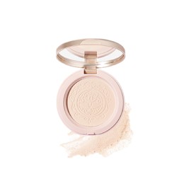 KIADZIE パウダーファンデーション ナチュラル ライトスキン パープル カバー力 持続 テカリ防止 コンパクトファンデ（02-ライトスキン）