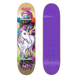 SkateXS Beginner Unicorn Girls Skateboard