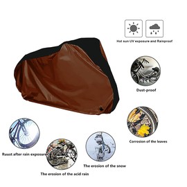 Namvo Waterproof Bike Bicycle Cover Cycle Covers for 1 Bike,190T Oxford Cloth Heavy Duty Dust Rain UV Snow Wind Resistant for Outside Storage 74.8 * 25.6 * 38.6 inch