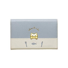 NATURAL design naturaldesign business card holder business card case card case sakana to neko b type blue