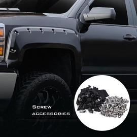 G-PLUS Fender Flares Screw/Bolt Hardware Kit Compatible with Chevy Universal Pocket/Rivet Style