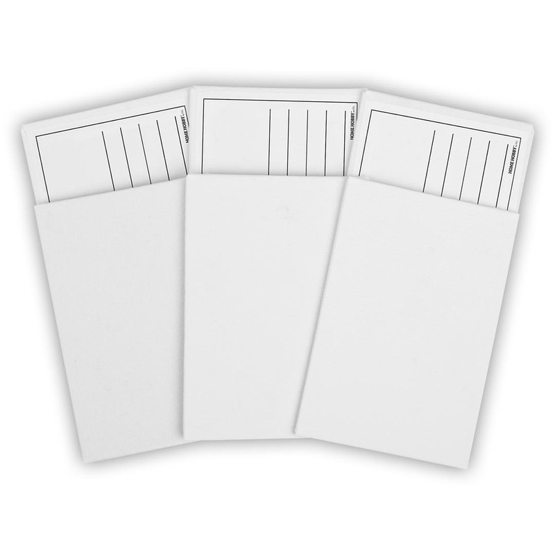 HomeHobby by 3L Canvas Postcards, White, 6' x 4.13'/15cm x