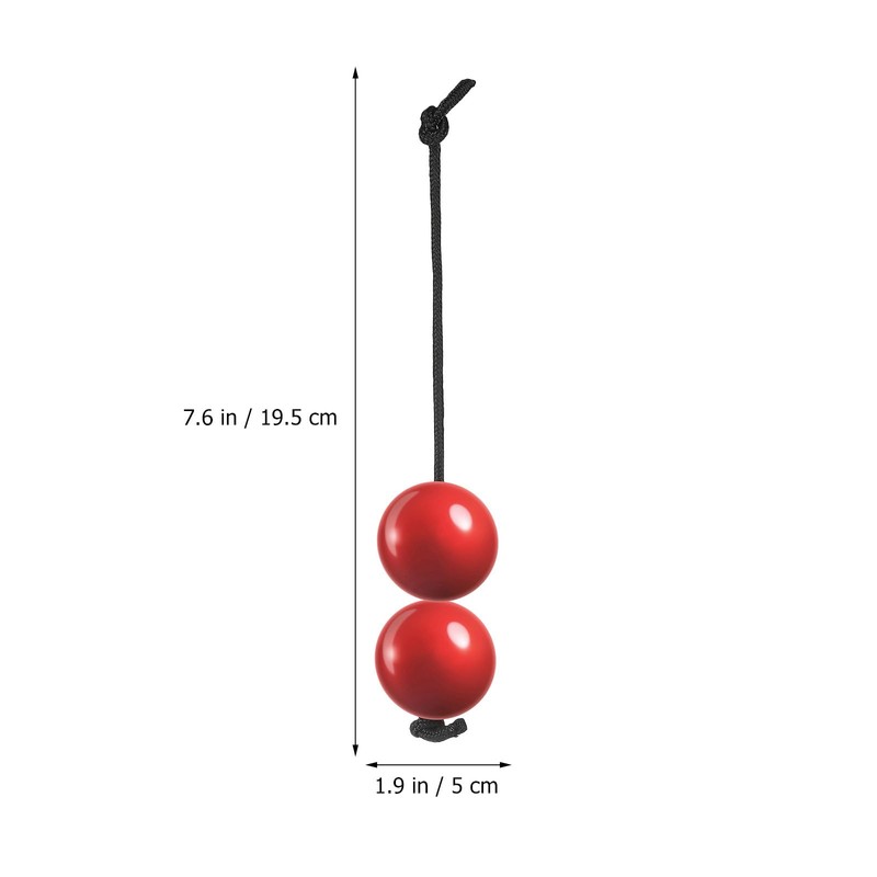 Alasum 2pcs Aslatua Rhythm Ball Handshaker Beginner Hand Percussion Instrument