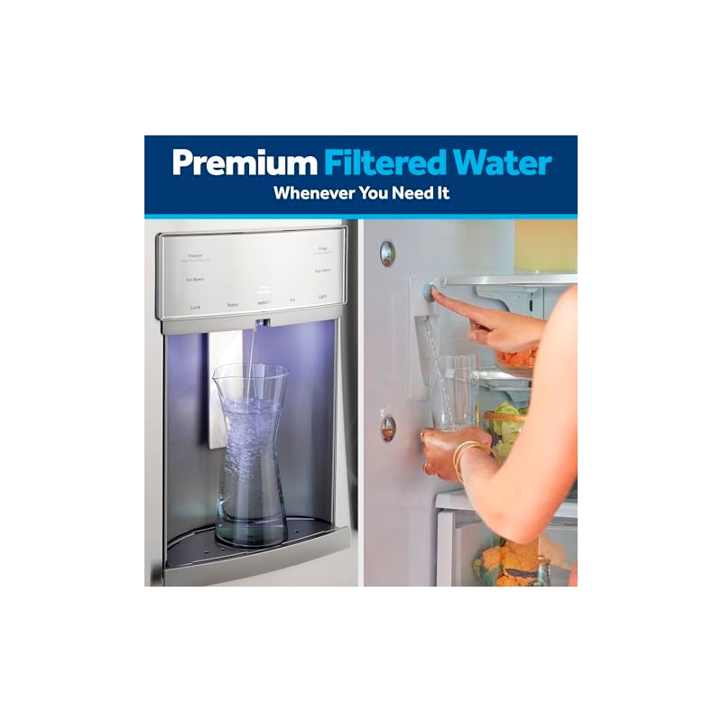 GE RPWFE Refrigerator Water Filter, Genuine Replacement Filter, Certified to