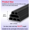 SOZATO Car Door Seal Strip Rubber 3 Layer Pyramid Structure