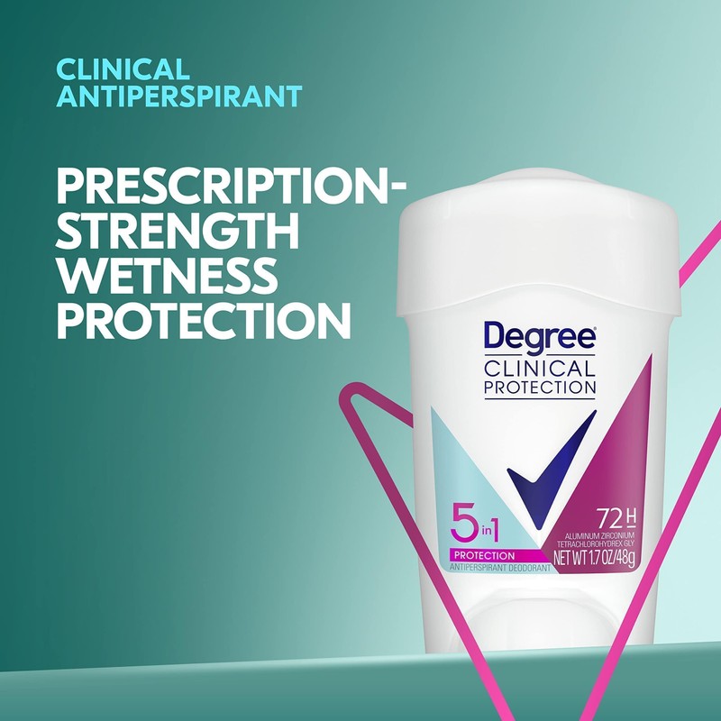 Degree Clinical Protection Antiperspirant Deodorant 72-Hour Sweat & Odor Protection