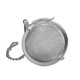HIC Kitchen Mesh Ball Tea Infuser, 18/8 Stainless Steel Mesh, For Loose Leaf Tea and Mulling Spices, 2-Inch
