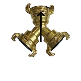 Brass GEKA Type Hose Quick Connect Adapter Claw Fitting Pipe Splitters Lance 3/4 1/2 Male Female (3-Way Splitter)