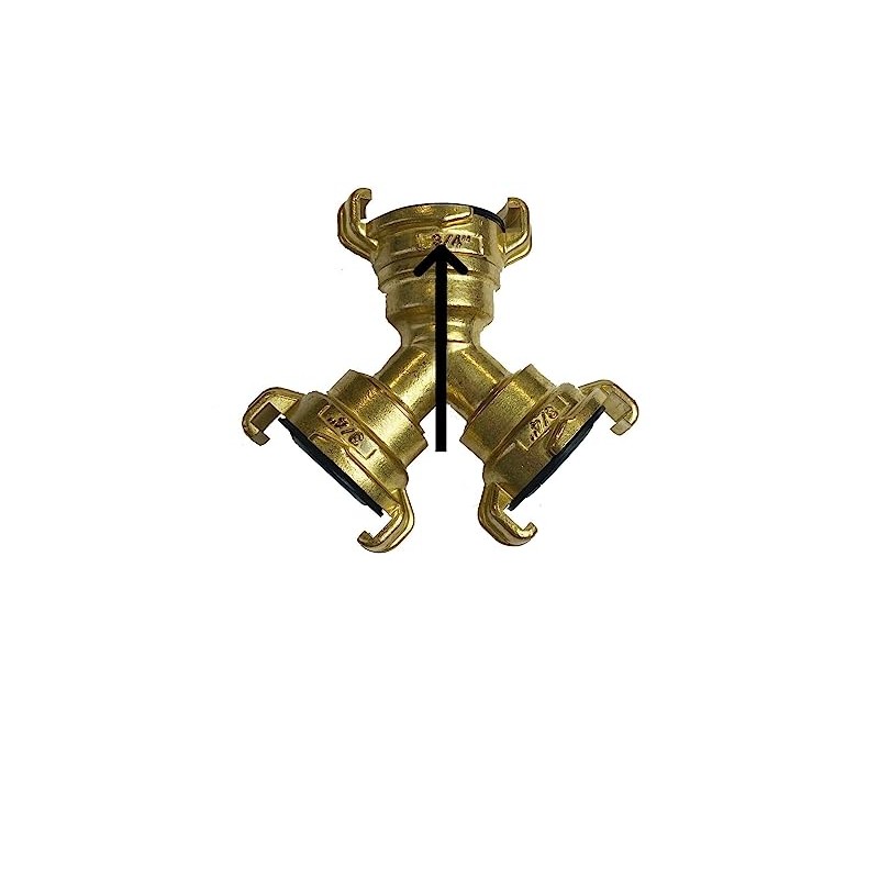 Brass GEKA Type Hose Quick Connect Adapter Claw Fitting Pipe